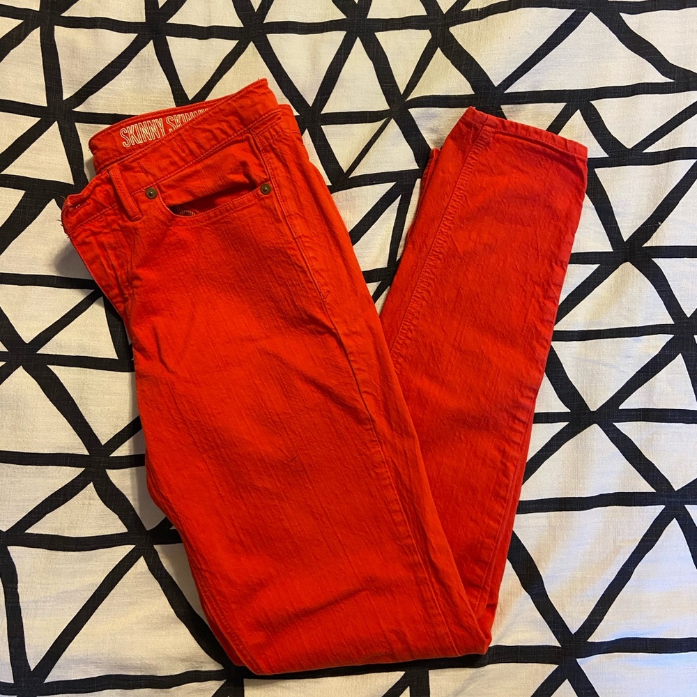 Madewell Red Skinny Skinny Jeans 29 x 33